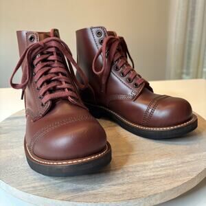 US Army Leather Combat Boots WWII Repro Goodyear Welt Dress Uniform Size 5